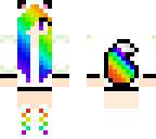 rainbow fox girl