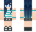 teal summer girl