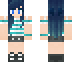 teal summer girl edit