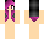 black and pink hair girl
