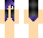 black and purple hair girl