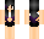 black and white swimsuit girl