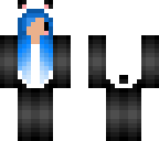 blue chibi panda