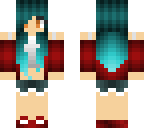 blue haired girl