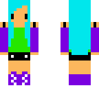 bluehaired girl