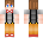boy in red suspenders