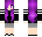 cute purple hair girl