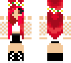 ghoul girl with red and black heart