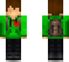 green hoodie