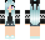 non pastel black sweater girl light blue