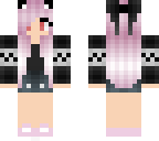 non pastel black sweater girl pink