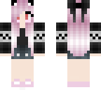 pastel black sweater girl pink