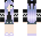 pastel black sweater girl purple