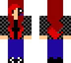 red hair plaid