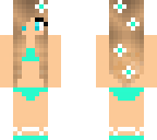 teal swimming suit