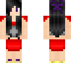 black haired violet eyed girl