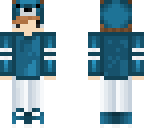 blue chibi wolf boy