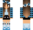 blue flannel girl