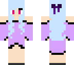 blue girl with a purple dress