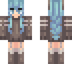 blue haired girl
