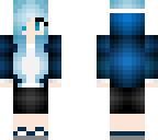 blue hoodie girl