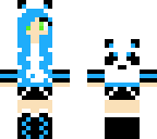 blue panda girl