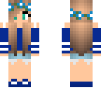 blue teen girl