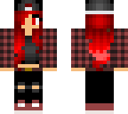 cute chekerd red girl