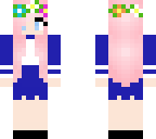 kawaii pink hair flower crown