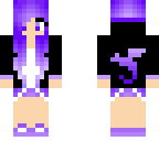 kawaii purple dragon