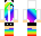 panda rainbow girl