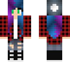 purple and blue hairs