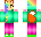 rainbow fox girl