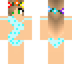 swimming bikini girl