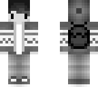 black and white chibi