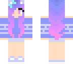 blue and pink