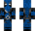 blue dead pool like man