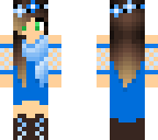 blue dress girl