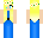blue-dressed beauty
