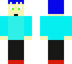 blue hair boy