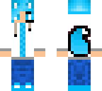 blue neon fox guy