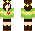 chara with flowers