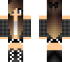 cool girl with black chequered jacket 