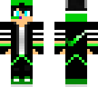 cool green wolf kid