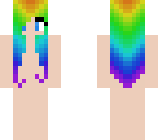 fixed rainbow hair