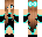 icy blue and black goddess