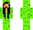 kawii gal wearing cactus onsie