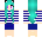 our sort of panda blue and white girl