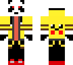 panda and pikachu combo headphones