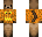pine marten with a pumpkin sweater